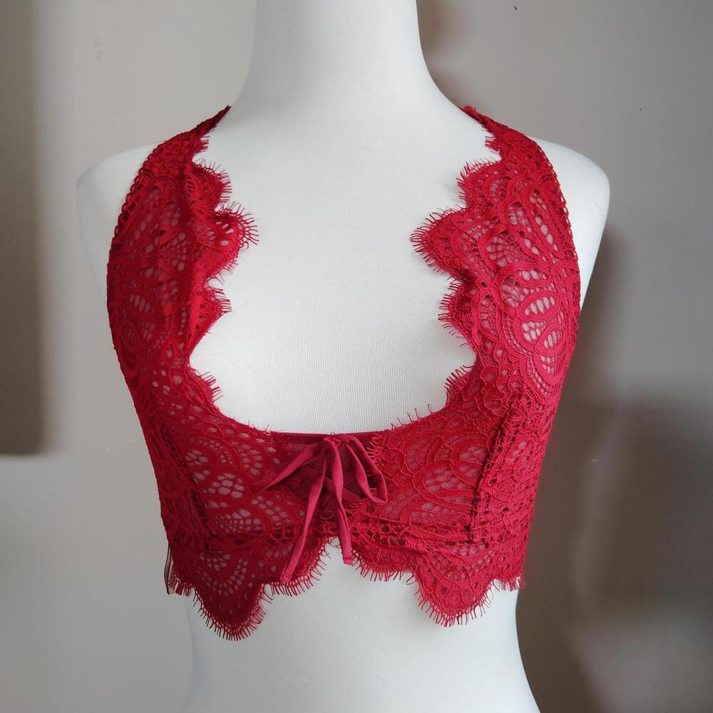 Victoria's Secret Women's Red Vests-tanks-cami